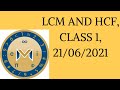 LCM AND HCF