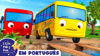 Dez Pequenos Ônibus - Parte 2 | 1 HORA de Little Baby Bum em Português | Músicas Infantis