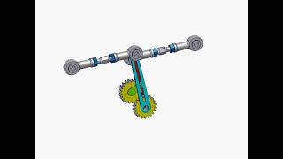 Gear With Coincident Master And Slave Axis Wheel Connecting Rod Mechanism