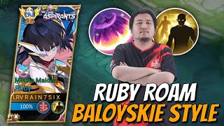 THANK YOU BALOYSKIE FOR RUBY ROAM BEST INISIATOR IN M5  WORLD CHAMPIONSHIP | Mobile Legends