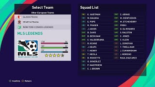 PES 2021 Classic MLS Legends Option File PES 2021 Classic MLS Legends Option File