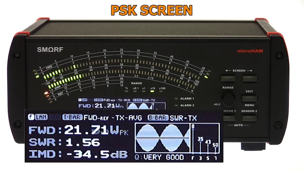 SMΩRF RF Vector Power Meter by microHAM YouTube