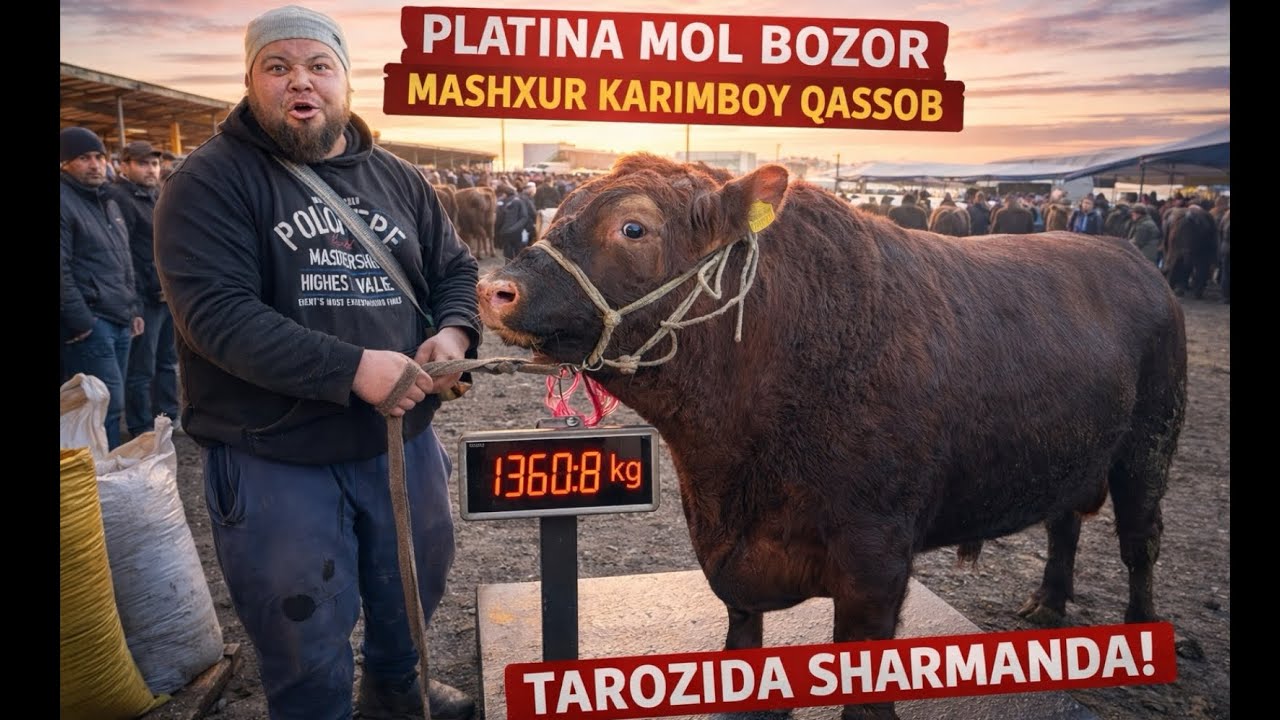 PLATINA MOL BOZOR BUQALAR NARXLARI BO'MBA DAXSHAT KARIMBOY JONINI BERADI