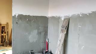 Budowa Domu W Nefrisach 2G2. Tynki W Garażu. , , ,