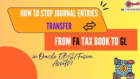 How to Stop Journal entries transfer from FA Tax book to GL in Oracle EBS/Fusion Assets?
