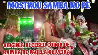 Virgínia Fonseca Recebe Coroa De Paolla Oliveira E Mostra Samba No Pé
