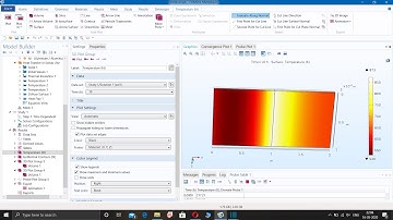 conduction | convection | radiation time dependent heat transfer problem | COMSOL Multiphysics