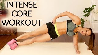 20 Minute Intense Ab Workout for a Flat Belly! Tone Core, Six Pack Abs, At Home