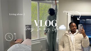 Living alone diaries☁️| Last day of placement|aesthetic vlog🫧