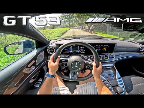 2024 Mercedes-AMG GT 53 POV Test Drive & EXHAUST SOUND