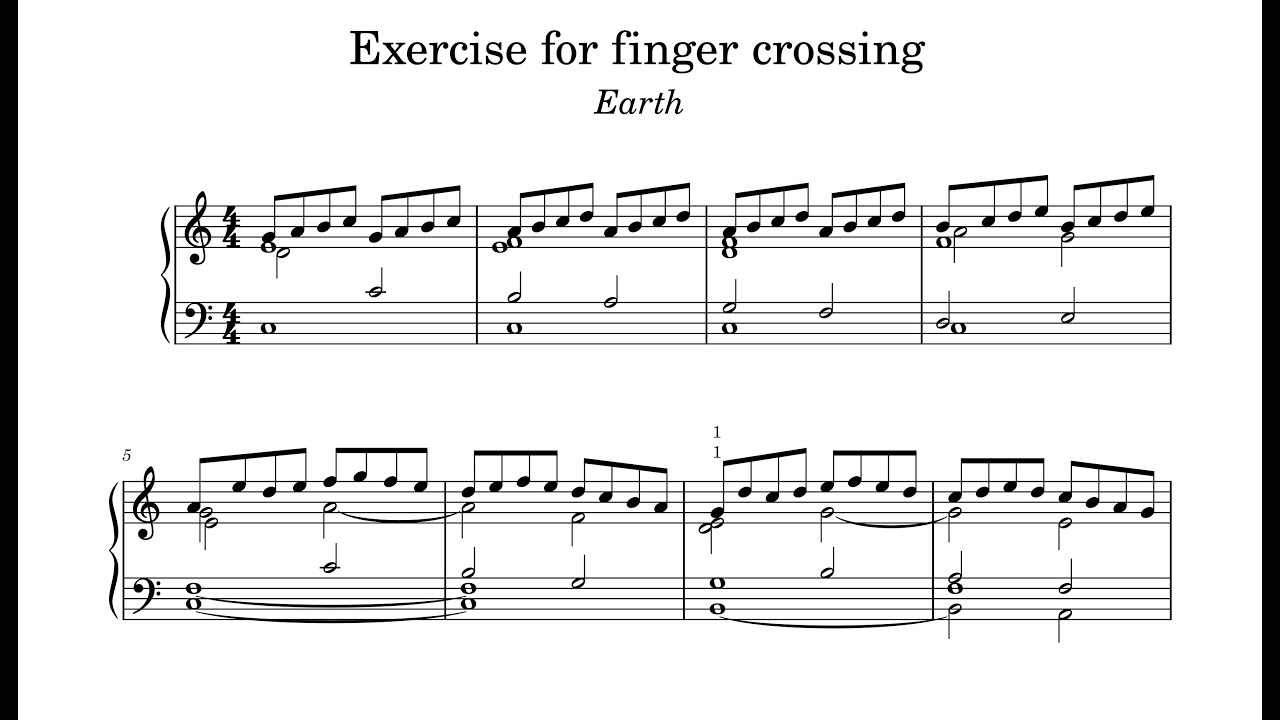 Earth - Exercise for Finger crossing