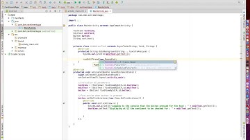 Android App with Sentiment part 1/2