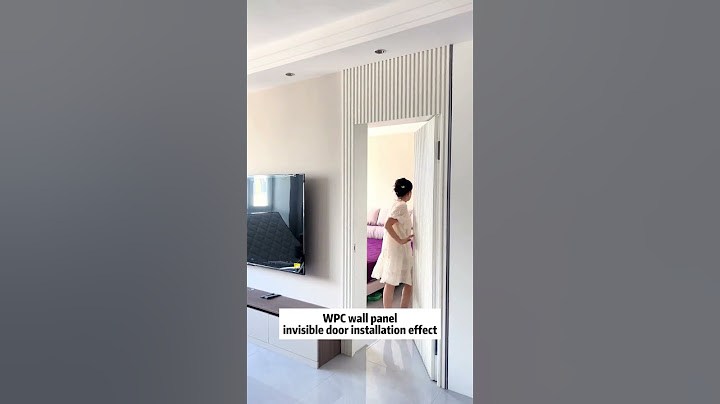 wpc wall panel invisible door. Invisible door installation effect. Invisible door factory. #wpc