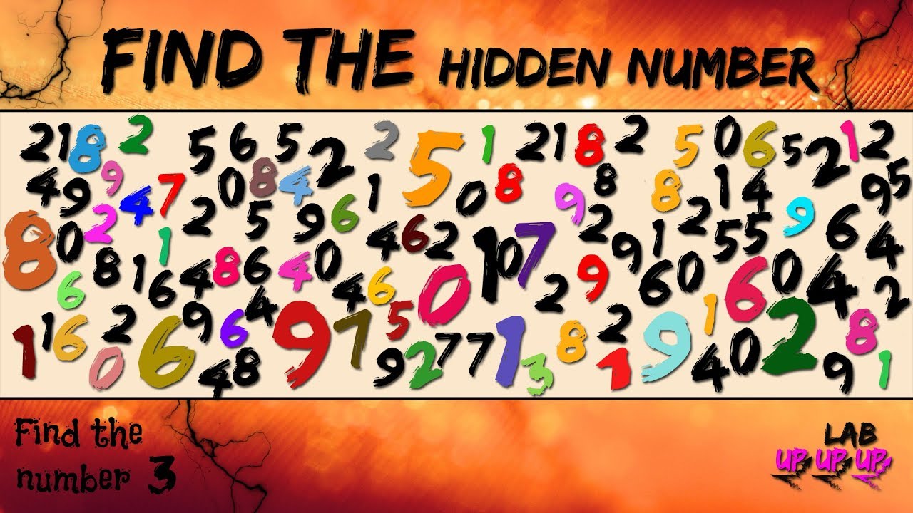 UpUpUp Lab - Find the hidden number - pack 1 - number 3 - YouTube