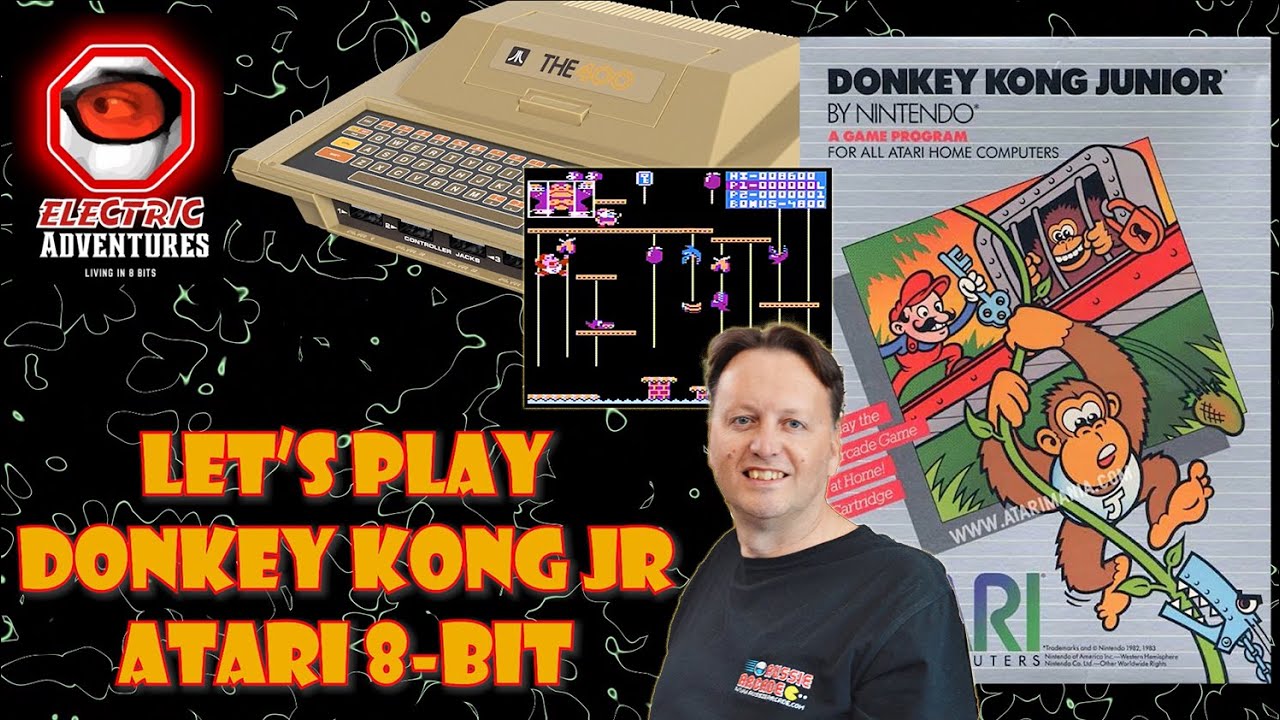 Let's Play - Donkey Jr (Atari 8 bit) - YouTube Let's Play - Donkey Jr (Atari 8 bit) - YouTube