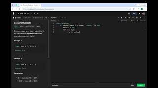 neetcode 1 contains duplicate