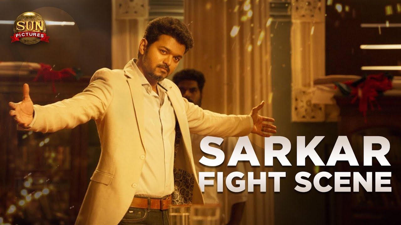 Sarkar Fight Scene | Thalapathy Vijay | Sun Pictures | A.R. ...