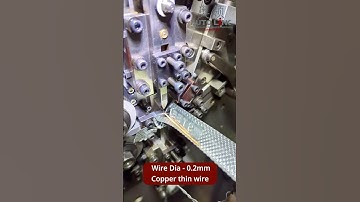 CNC Spring Coiling Machine Makes 0.2mm Copper Tension Springs Look Easy!