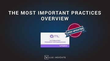 ITIL® 4 Foundation Exam Preparation Training | The Most Important Practices Overview (eLearning)