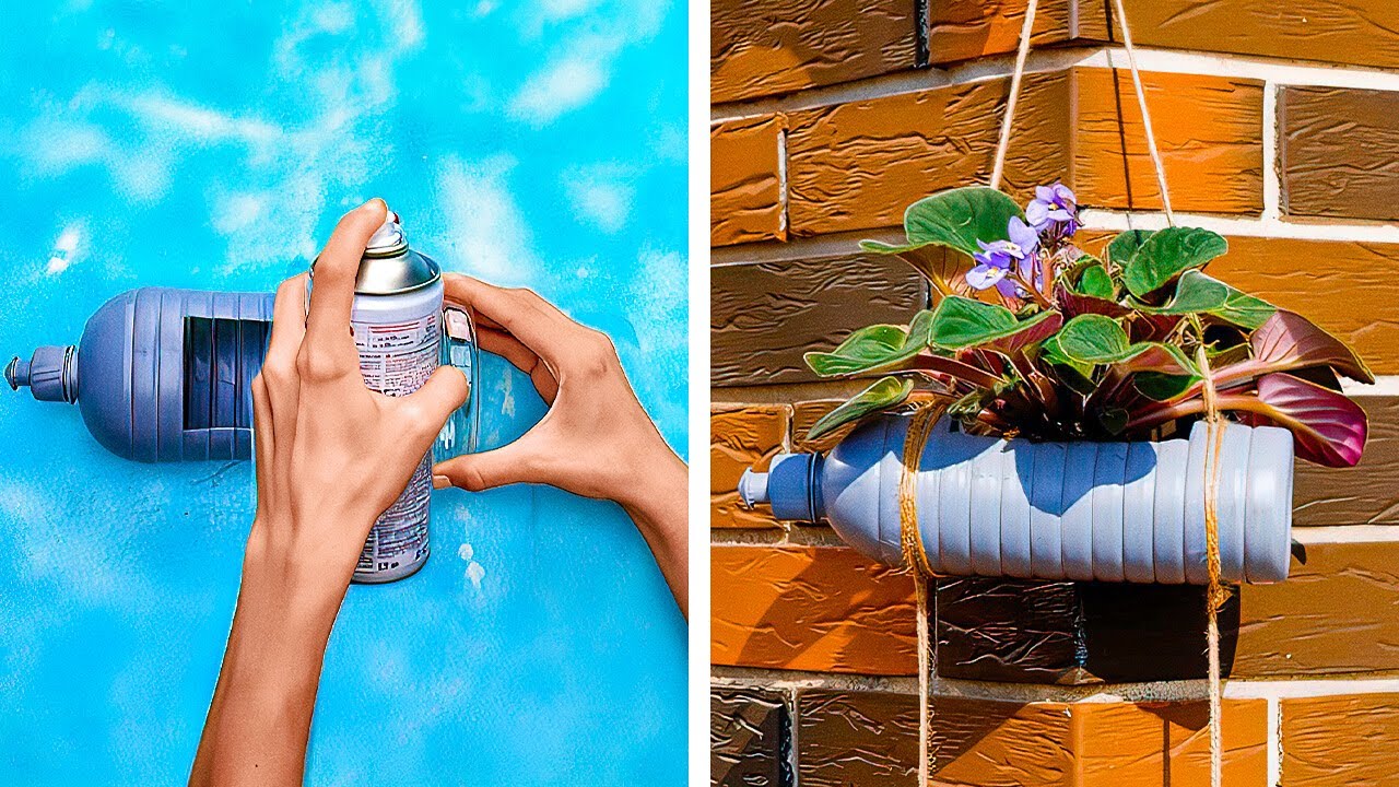 riutilizzare le bottiglie di plastica