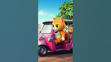 Thumbnail of cat's Tuk-Tuk race with mice friends on Tuk-Tuk #speedsong #catmemes #tuktuk #بيب_بيب #وناسه