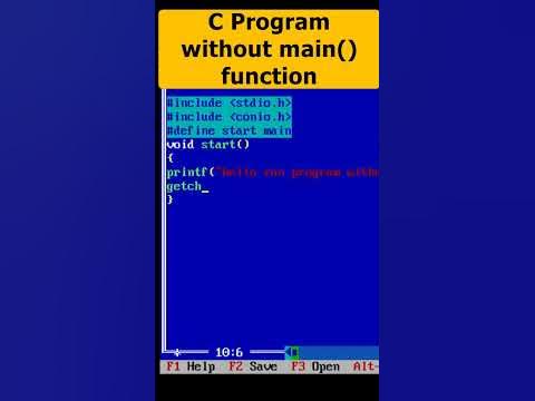 C Program without main () function Part 67 | C Programming # ...