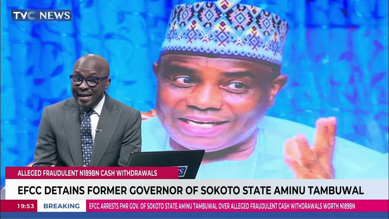 EFCC Detains Former Governor Of Sokoto State, Aminu Tambuwal