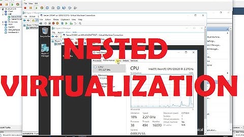 Two times nested Hyper-V on Server 2016 and Vmware ESXi