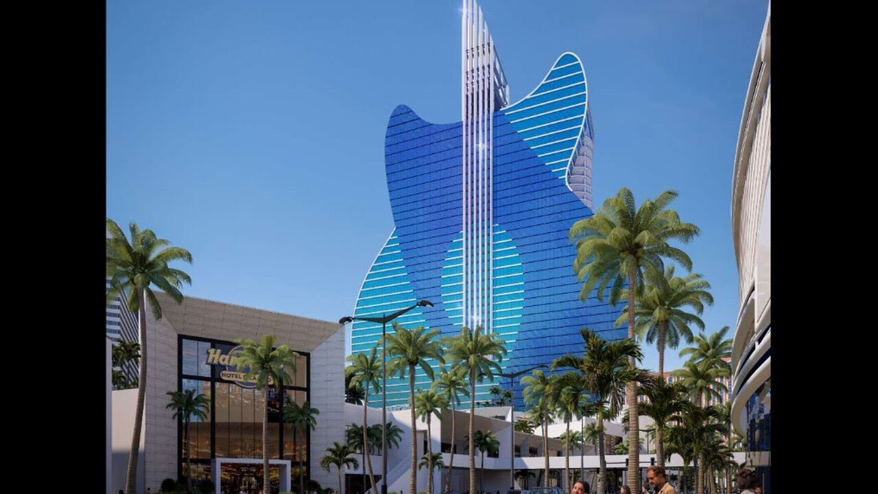 Hard Rock Shares New Renderings Of Guitar shaped Hotel Planned For Las Hard Rock Shares New Renderings Of Guitar shaped Hotel Planned For Las
