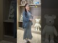 "Smart Layered Maternity Look 💙 | Grey Long Dress & Striped Shirt Style ✨"#fashion #trending #short
