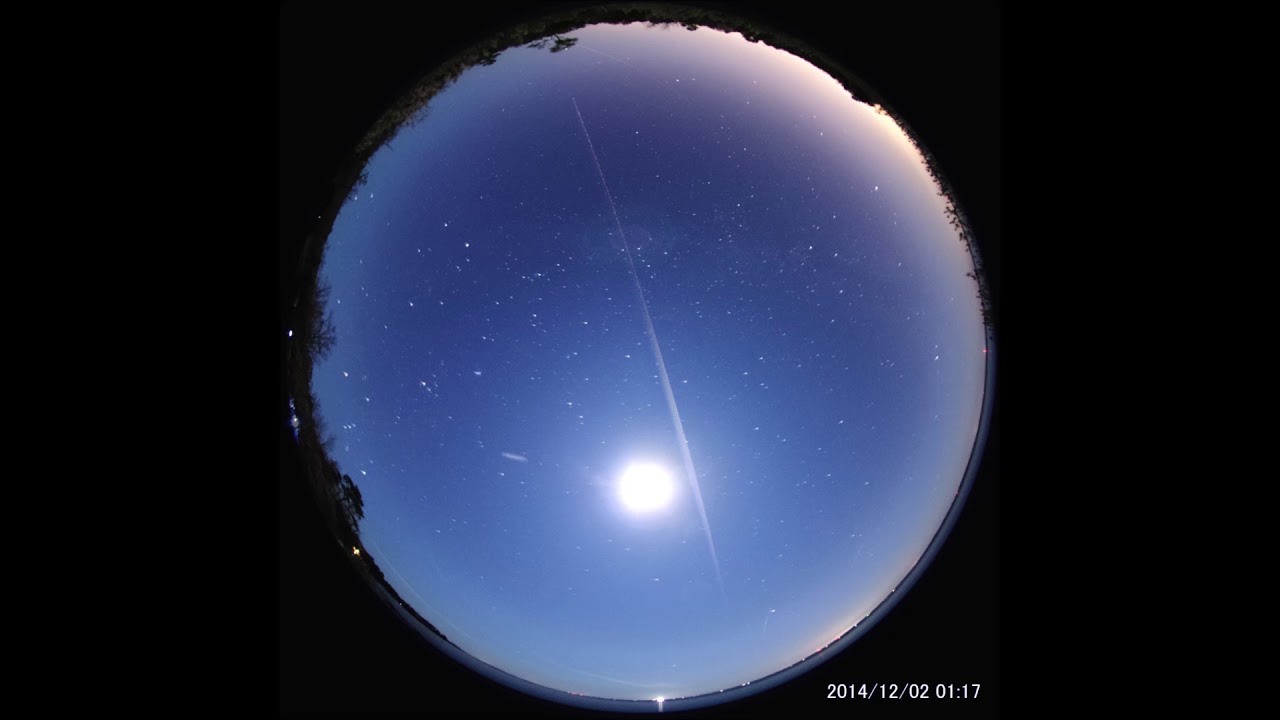 ほうおう座流星群タイムラプス映像 マーク付き Time Lapse Photography Of Phoenicid Meteor Shower Marked Youtube