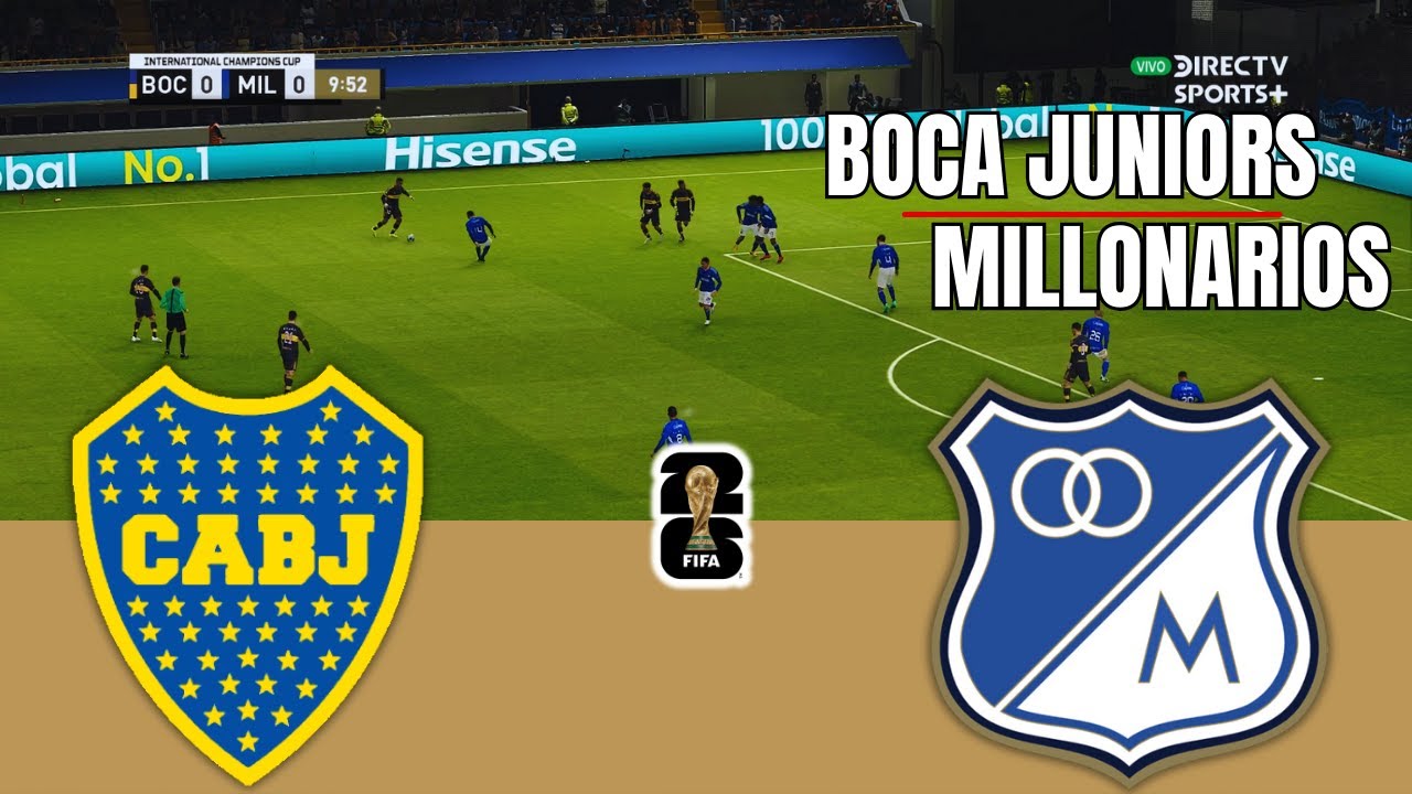 BOCA JUNIORS vs MILLONARIOS Club Friendly 2026 Full Match Simulation/Prediction PES 26 Gameplay