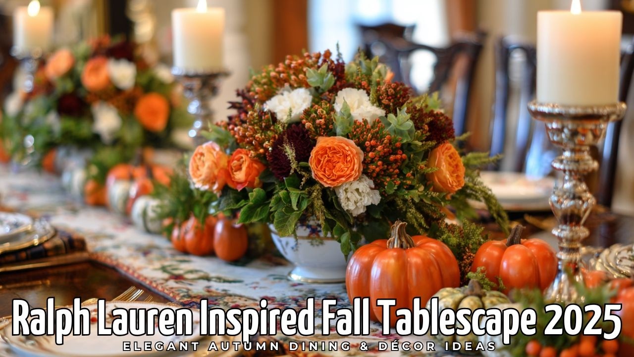 Ralph Lauren Inspired Fall Tablescape 2025 | Elegant Autumn Dining & Décor Ideas ✨