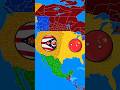 USA 🇺🇸 vs china 🇨🇳 in nuttshell 😱💀 (Part 2) #countryballs #geography #viralshorts #shorts