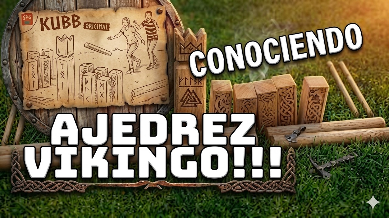 Ocean 5 – Kubb Número (Ajedrez Vikingo) – Juego De Habilidad Con 12 Bolos De Madera Para Exteriores