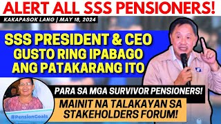 ✅ TO ALL SSS PENSIONERS! PRESIDENT GUSTO RING IPABAGO ANG PARATAKARANG ITO FOR SURVIVOR PENSIONERS! by Chacha's TV Atbp. 10,533 views 13 days ago 4 minutes, 29 seconds