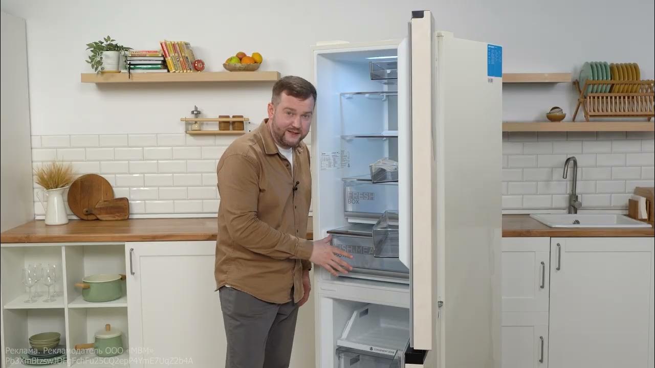 Обзор. Холодильник Midea MDRB470MGF33OM - YouTube