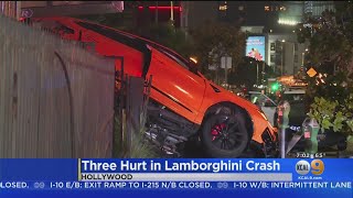 Lamborghini Crash In Hollywood Injures Three
