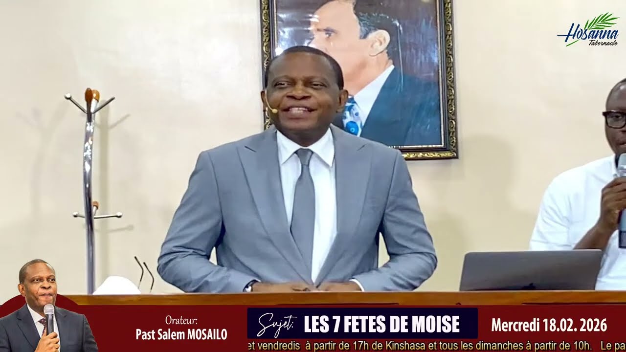 Mercredi 18.02.2026 | Thème : LA DEMEURE FUTURE | Sujet : LES 7 FETES DE MOISE