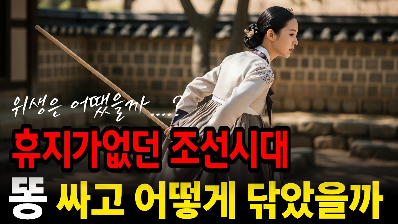 조선시대 사람들은 대변후 어떻게 처리했을까?