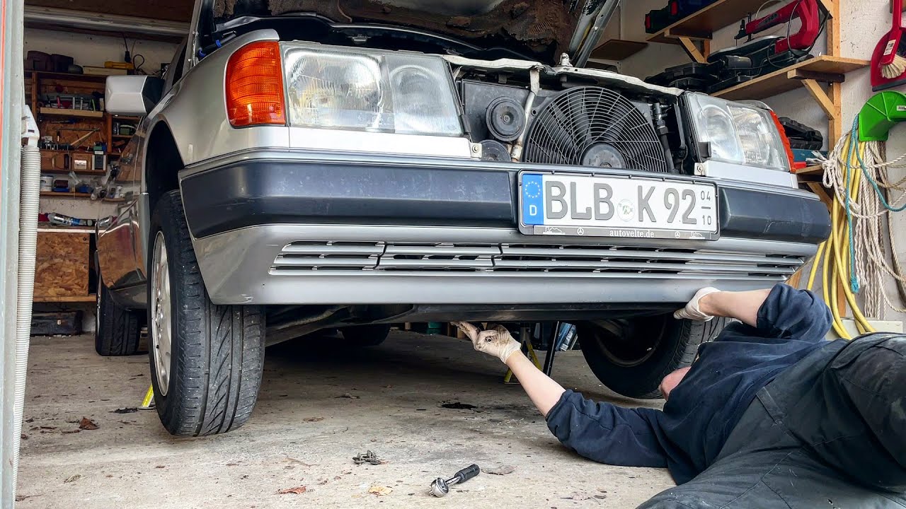 5/8] Mercedes W124 ÖLWECHSEL und SERVICE zuhause selbst machen 