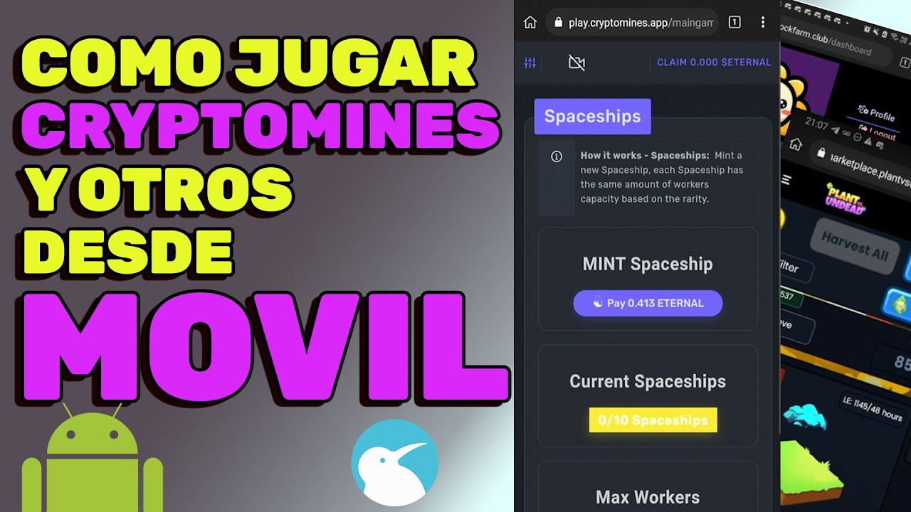 COMO JUGAR A CRYPTOMINES Y OTROS JUEGOS NFT DESDE EL MOVIL ANDROID ...