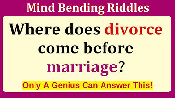 Riddles, Riddles! | Can You Solve These Mind-Bending Brain Teasers? #riddlesquiz #riddles