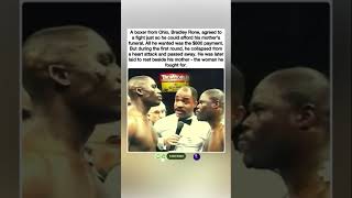 🥊Boxer Bradley Rone died in the ring fighting for $800 to afford his mother's funeral…#shorts #news
