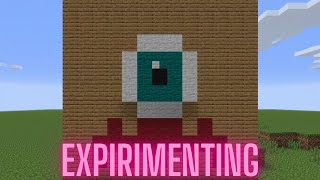 I EXPIRIMENTED with my minecraft eye with redstone!