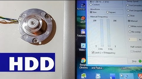 How to Run HDD Motor using a PC Sound Card / Simple way to Run Hard Drive Motor