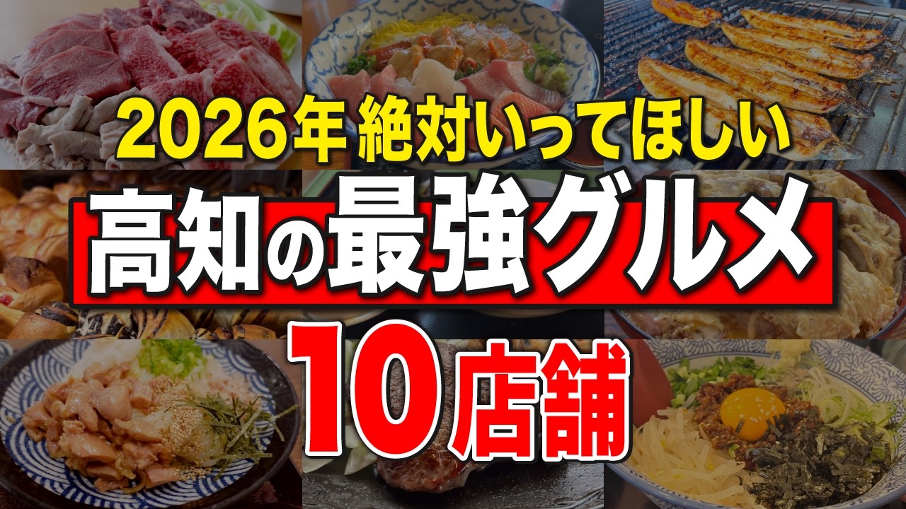 【高知グルメ10選】高知12年目のYouTuberが2026年絶対に行くべき