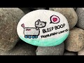 How to stamp on rocks to make a robot dog painted rock