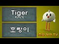 귀여운 동물 친구들을 만나보아요 | 호랑이,사자,코끼리 | 영어공부 | Learning different animals in Korean & English | Kids Draw
