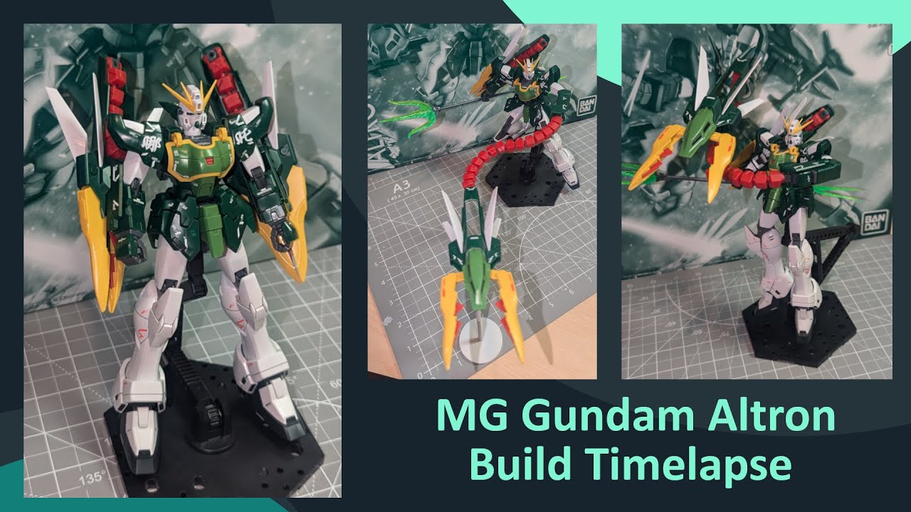 PBandai MG Gundam Altron Full Build Time-lapse - YouTube